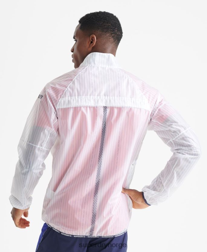 Superdry hvit klær 86P46D4661 kjøre membran jakke menn