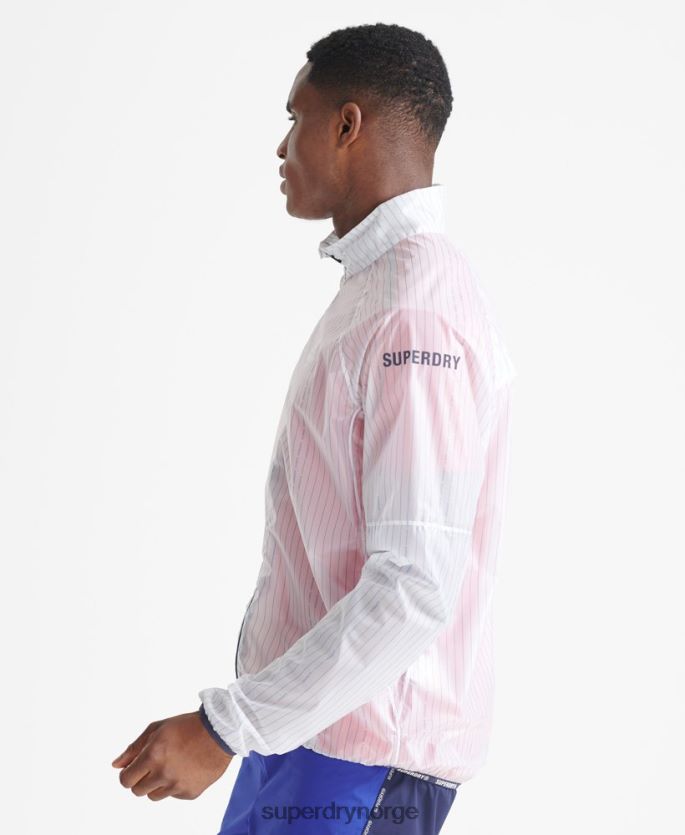 Superdry hvit klær 86P46D4661 kjøre membran jakke menn