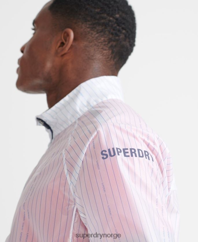 Superdry hvit klær 86P46D4661 kjøre membran jakke menn