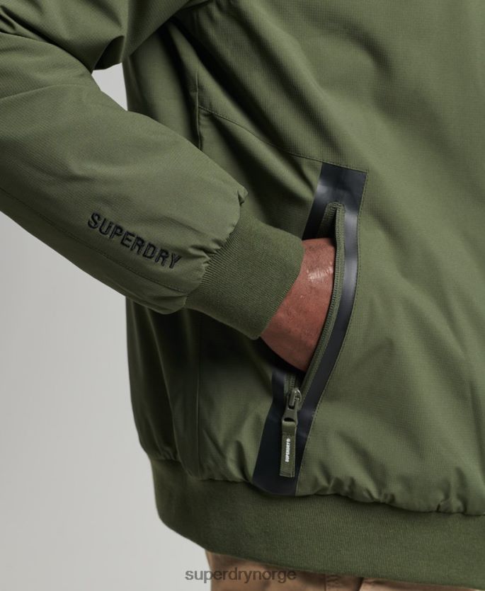 Superdry kaki klær 86P46D1096 kode trening harrington jakke menn