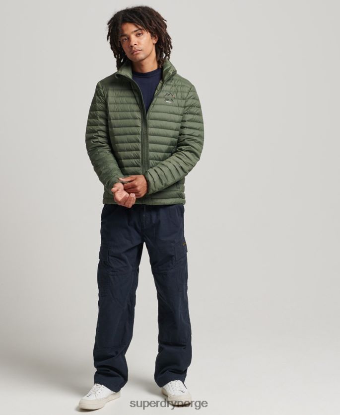 Superdry kaki klær 86P46D4504 tech core dunjakke menn