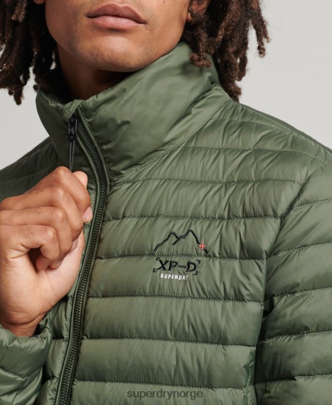 Superdry kaki klær 86P46D4504 tech core dunjakke menn