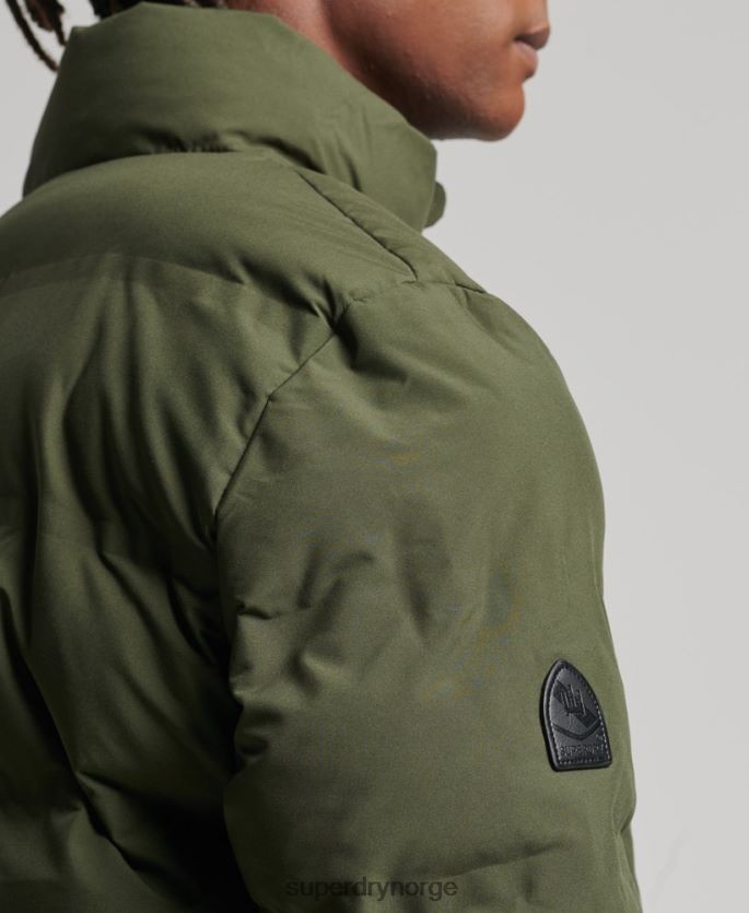 Superdry kaki klær 86P46D4621 ultimat radar vattert jakke menn