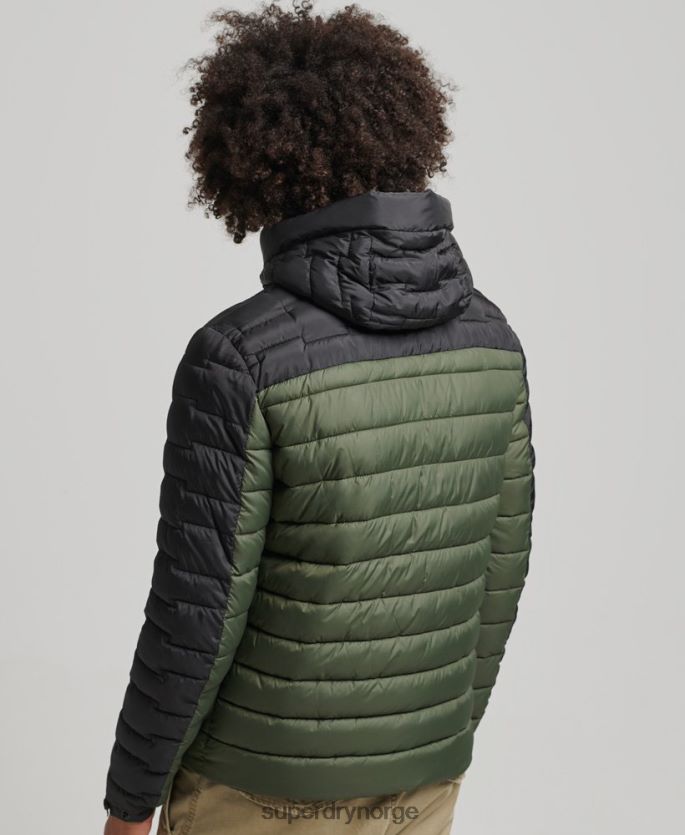 Superdry kaki klær 86P46D4694 ekspedisjon radar vattert mix fuji jakke menn