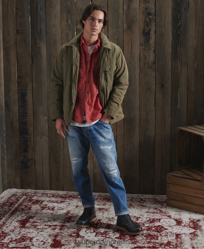 Superdry kaki klær 86P46D4771 begrenset opplag tørrtankjakke menn