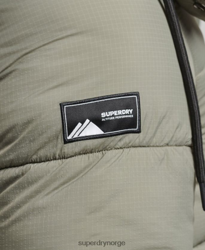 Superdry kaki klær 86P46D974 touchline polstret kort jakke menn