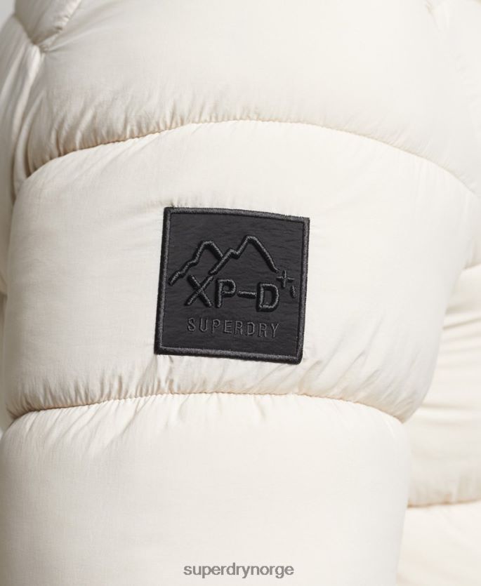 Superdry krem klær 86P46D980 hette xpd sports puffer jakke menn