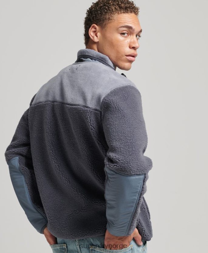 Superdry lilla klær 86P46D656 xpd borg jakke menn