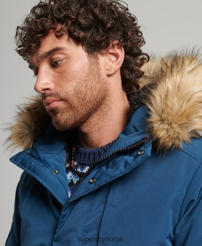 Superdry lyse blå klær 86P46D1121 everest bomber jakke menn