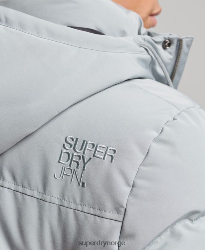 Superdry lyse blå klær 86P46D1158 everest pufferjakke med hette menn