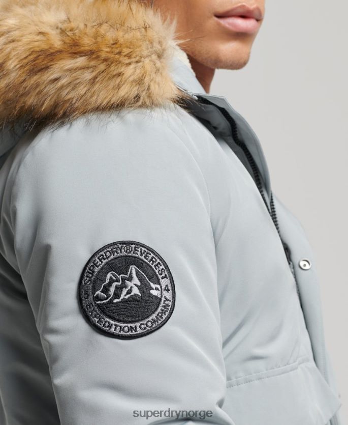 Superdry lyse blå klær 86P46D993 everest bomber jakke menn