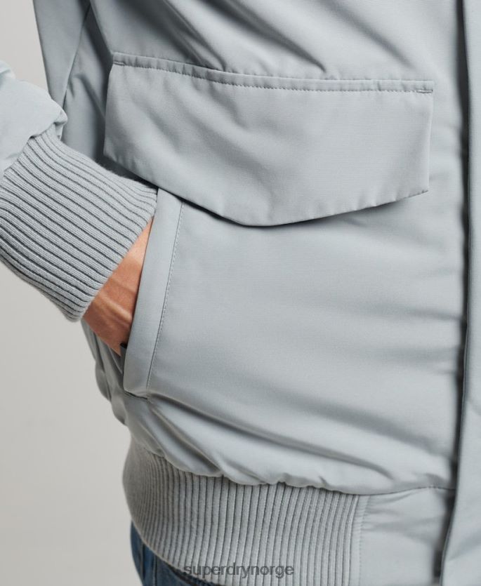 Superdry lyse blå klær 86P46D993 everest bomber jakke menn