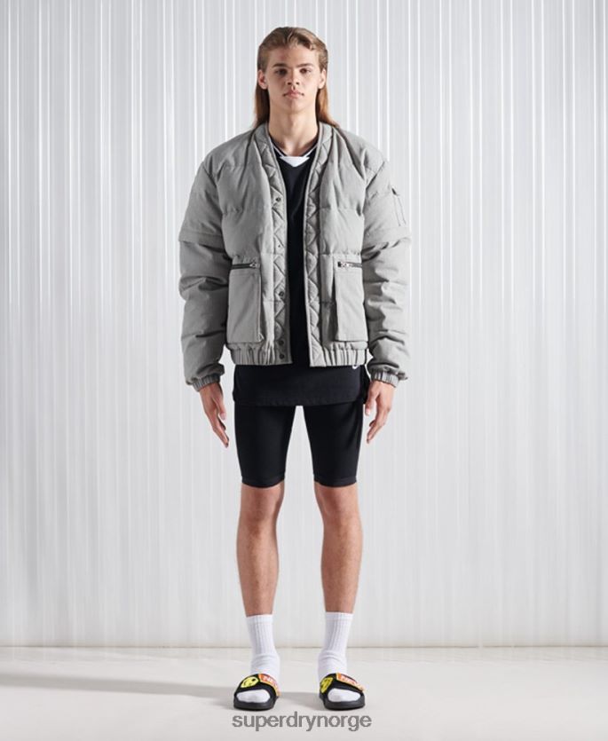Superdry mørk grå klær 86P46D1179 limited edition sdx 2 i 1 dunjakke menn