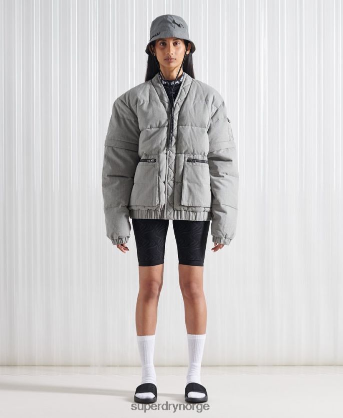 Superdry mørk grå klær 86P46D1179 limited edition sdx 2 i 1 dunjakke menn