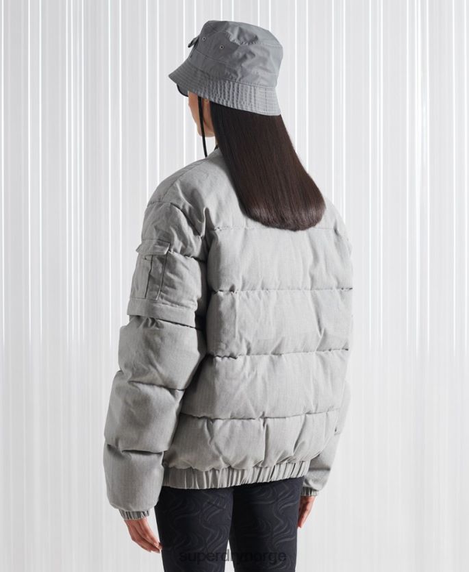 Superdry mørk grå klær 86P46D1179 limited edition sdx 2 i 1 dunjakke menn