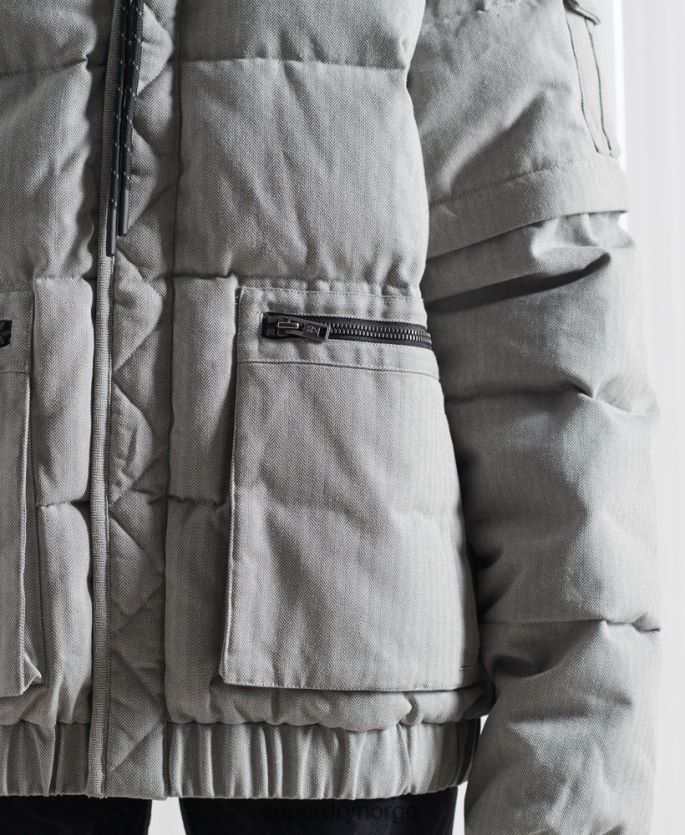 Superdry mørk grå klær 86P46D1179 limited edition sdx 2 i 1 dunjakke menn