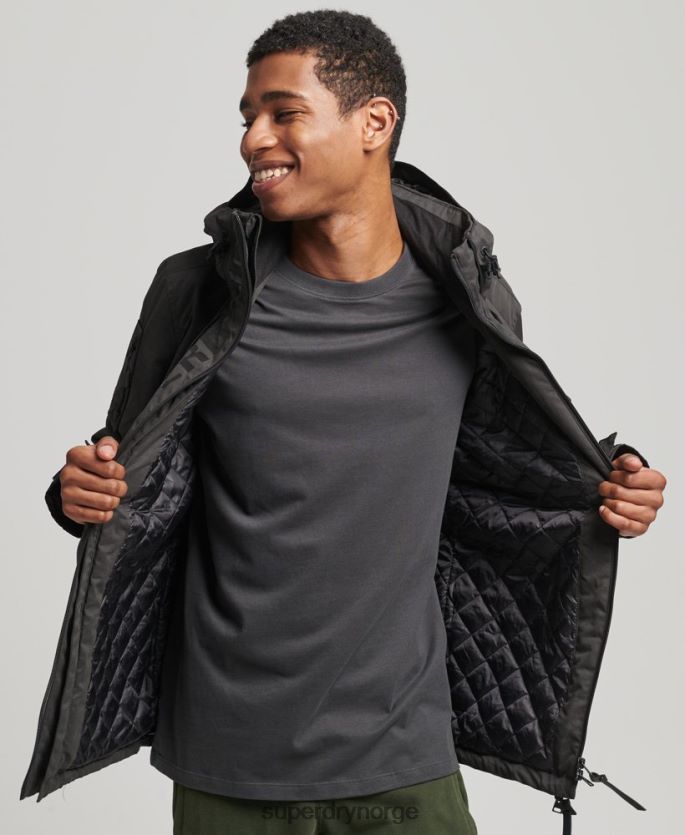 Superdry mørk grå klær 86P46D1188 ultimate mikrofiber sd vindjakke menn