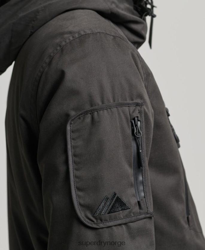 Superdry mørk grå klær 86P46D1188 ultimate mikrofiber sd vindjakke menn
