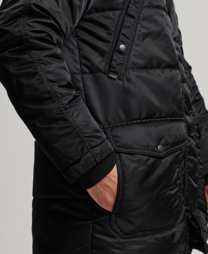 Superdry mørk grå klær 86P46D4447 chinook parkajakke menn