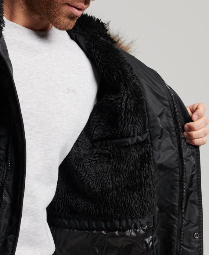 Superdry mørk grå klær 86P46D4447 chinook parkajakke menn