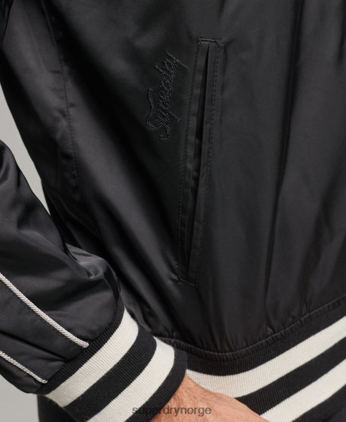Superdry mørk grå klær 86P46D4459 vintage sukajan bomberjakke menn