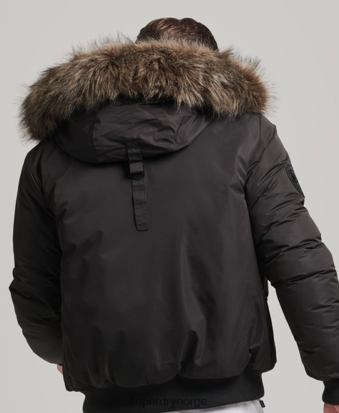 Superdry mørk grå klær 86P46D4503 everest bomber jakke menn