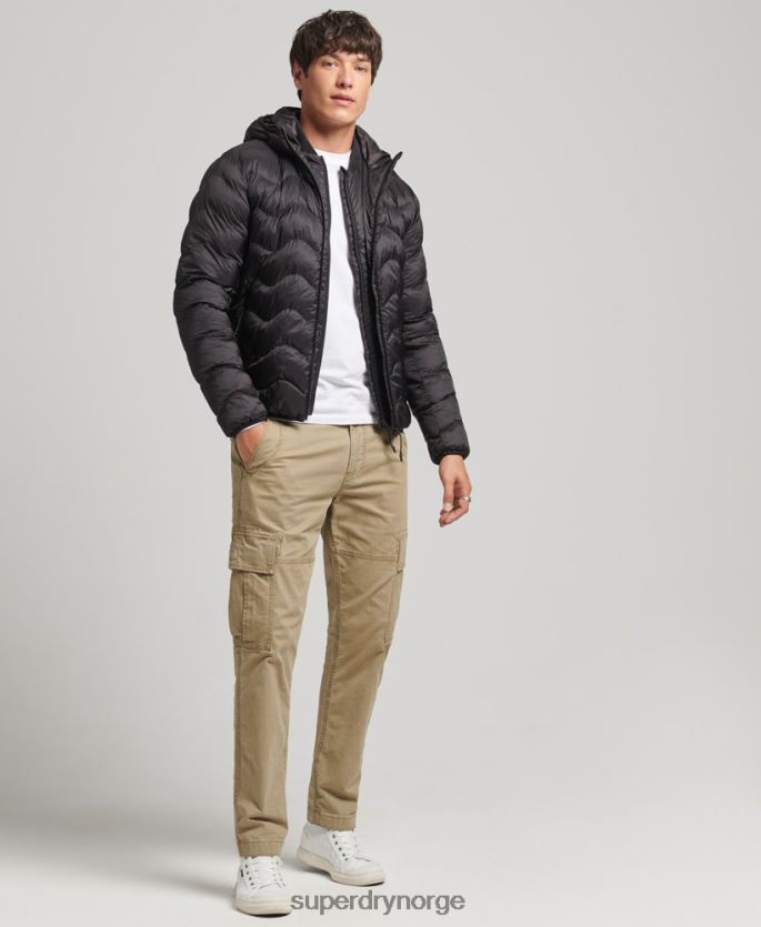 Superdry mørk grå klær 86P46D4506 hette mellomlagsjakke menn
