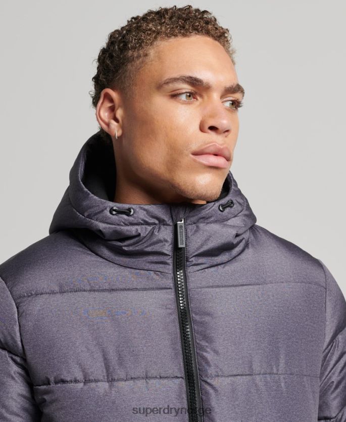 Superdry mørk grå klær 86P46D4508 sports puffer menn