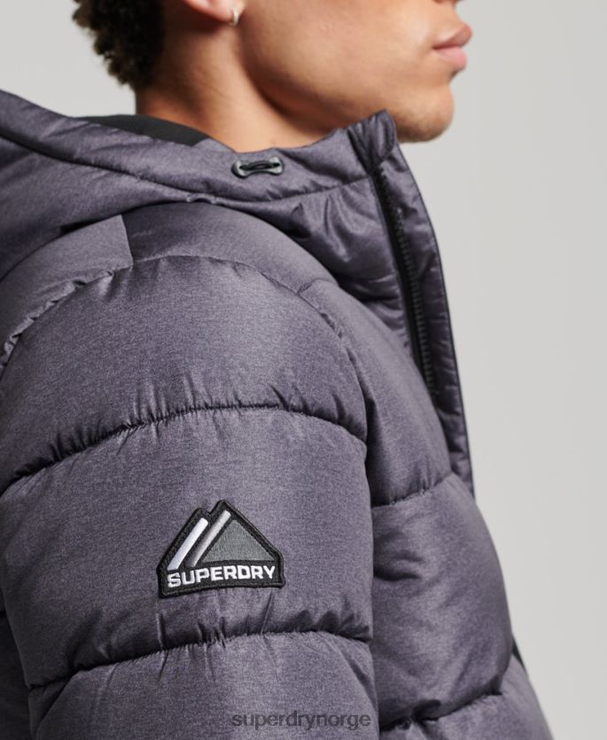 Superdry mørk grå klær 86P46D4508 sports puffer menn