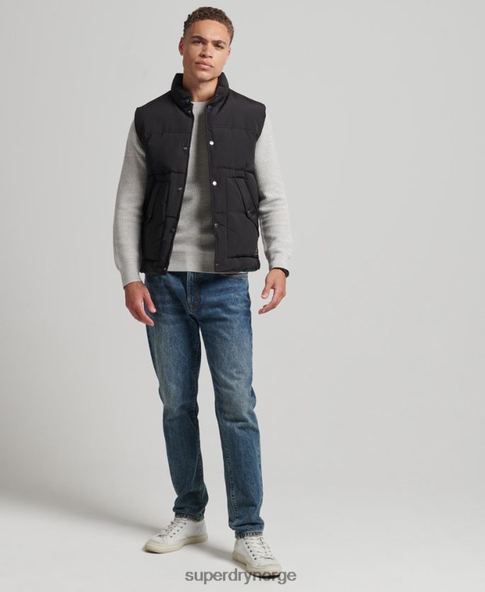 Superdry mørk grå klær 86P46D4528 vintage fjellgilet menn