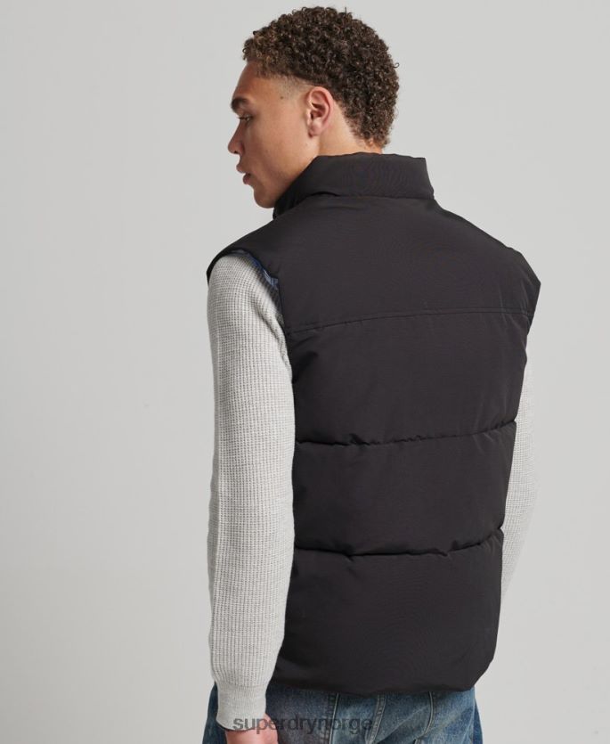 Superdry mørk grå klær 86P46D4528 vintage fjellgilet menn