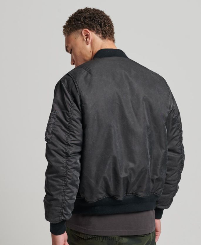 Superdry mørk grå klær 86P46D4647 vintage ma1 bomberjakke menn