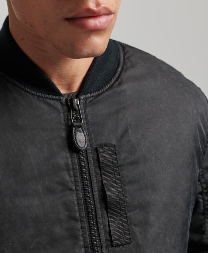 Superdry mørk grå klær 86P46D4647 vintage ma1 bomberjakke menn