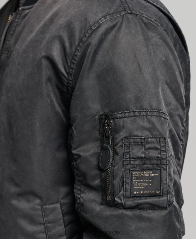 Superdry mørk grå klær 86P46D4647 vintage ma1 bomberjakke menn