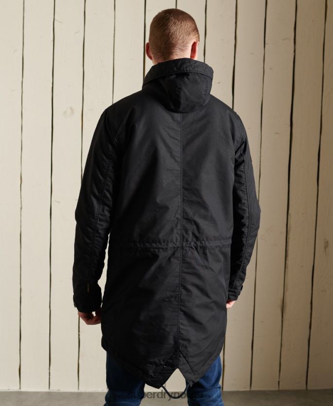 Superdry mørk grå klær 86P46D4687 militær fishtail parka menn