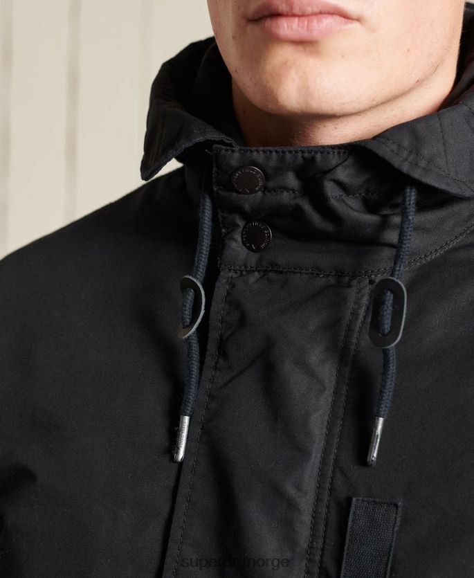 Superdry mørk grå klær 86P46D4687 militær fishtail parka menn