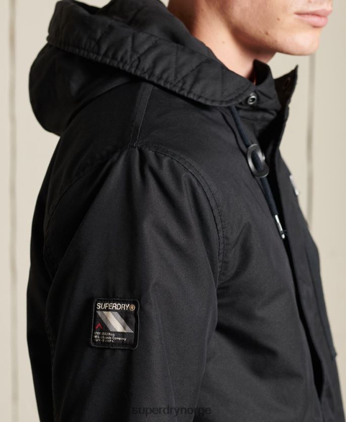 Superdry mørk grå klær 86P46D4687 militær fishtail parka menn