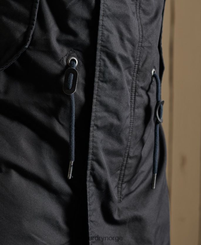 Superdry mørk grå klær 86P46D4687 militær fishtail parka menn