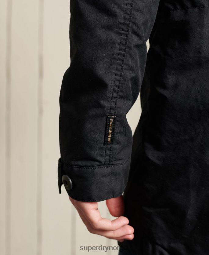 Superdry mørk grå klær 86P46D4687 militær fishtail parka menn