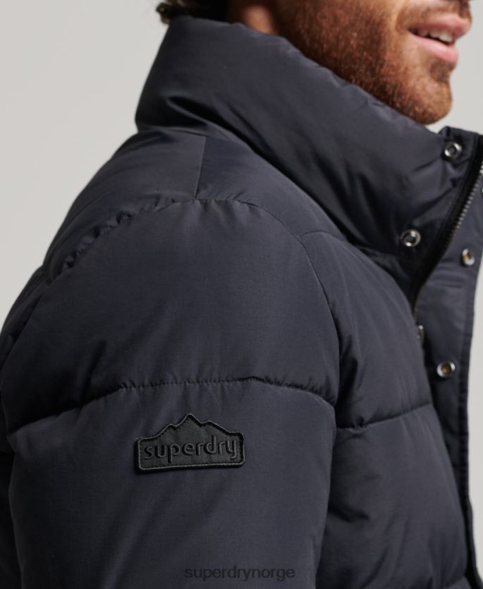 Superdry mørk grå klær 86P46D4697 retro pufferjakke menn