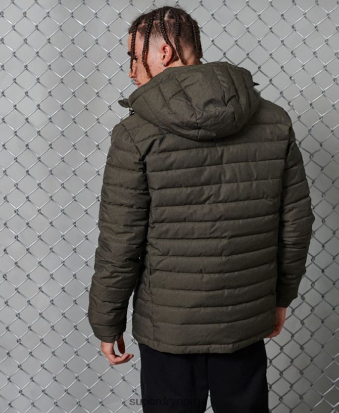 Superdry mørk grå klær 86P46D4731 hette fuji jakke menn