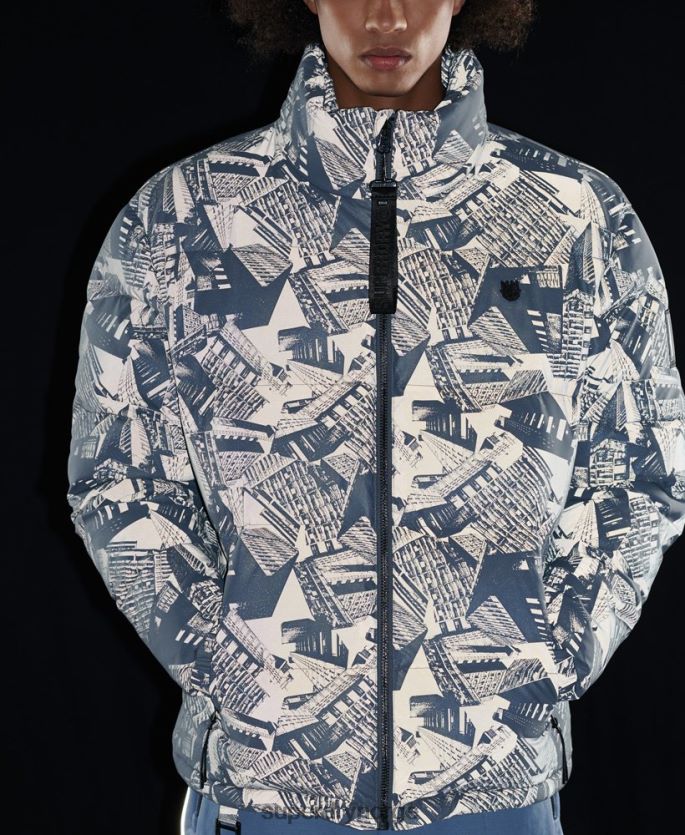 Superdry mørk grå klær 86P46D4780 overflødig reflekterende dunjakke menn