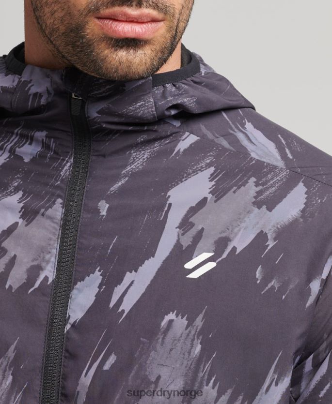 Superdry mørk grå klær 86P46D5366 løpejakke menn