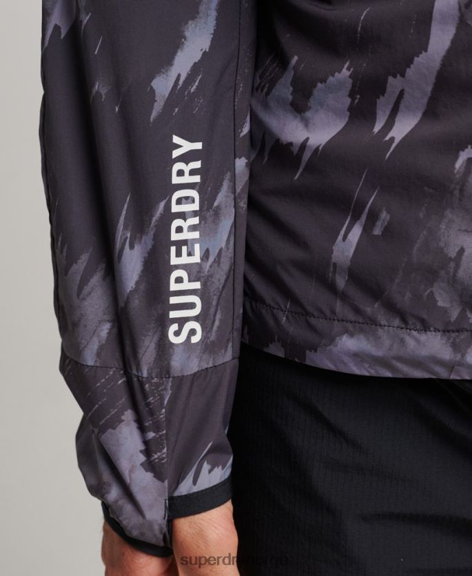 Superdry mørk grå klær 86P46D5366 løpejakke menn