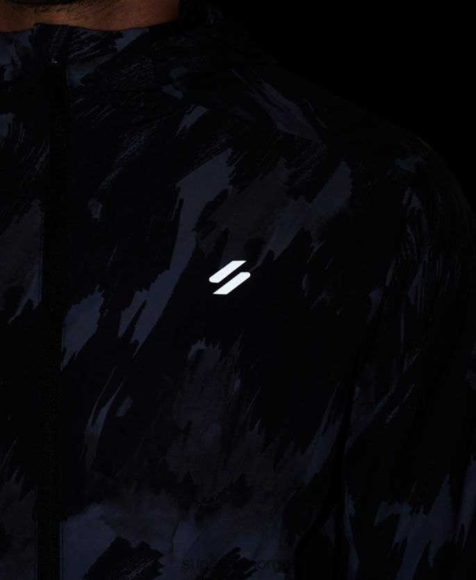 Superdry mørk grå klær 86P46D5366 løpejakke menn