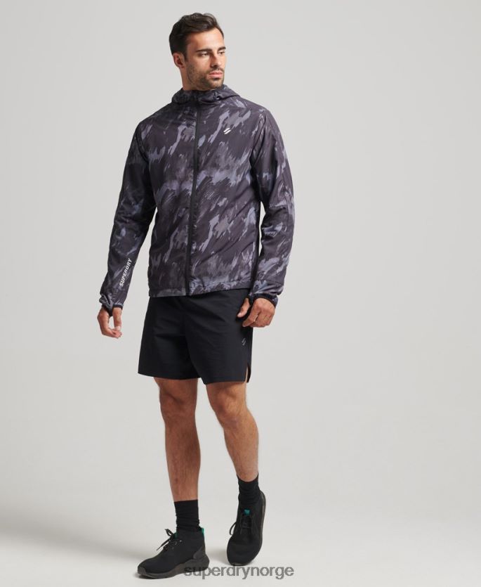 Superdry mørk grå klær 86P46D5366 løpejakke menn
