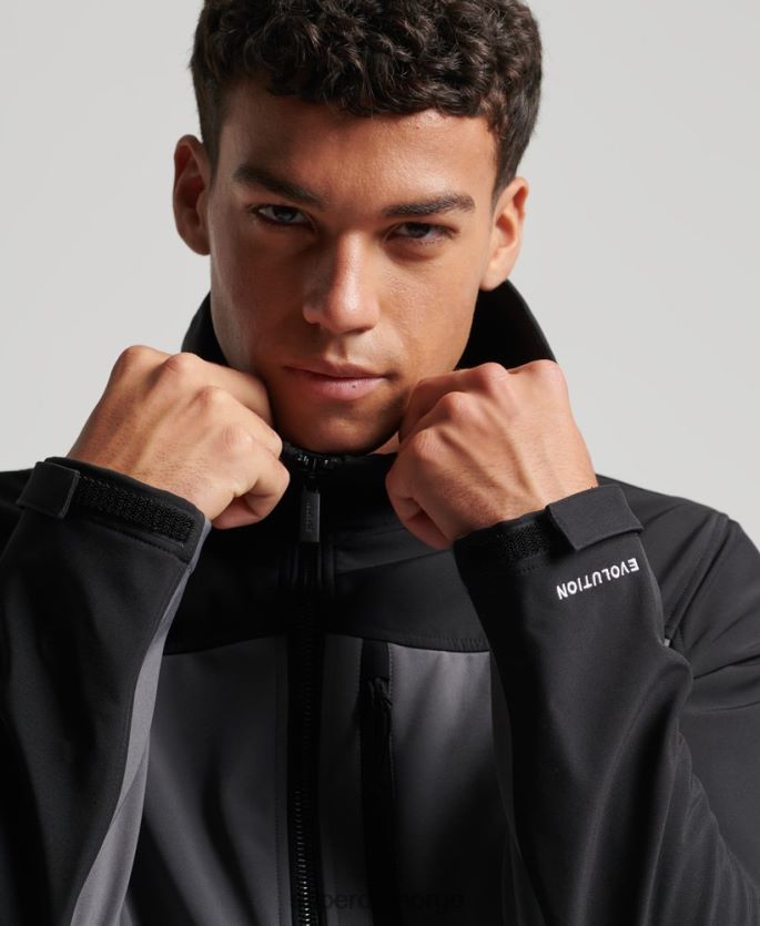 Superdry mørk grå klær 86P46D917 trekker jakke menn