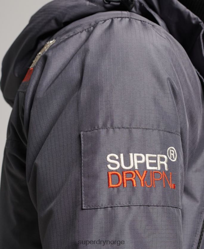 Superdry mørk grå klær 86P46D946 mountain sd vindjakke menn