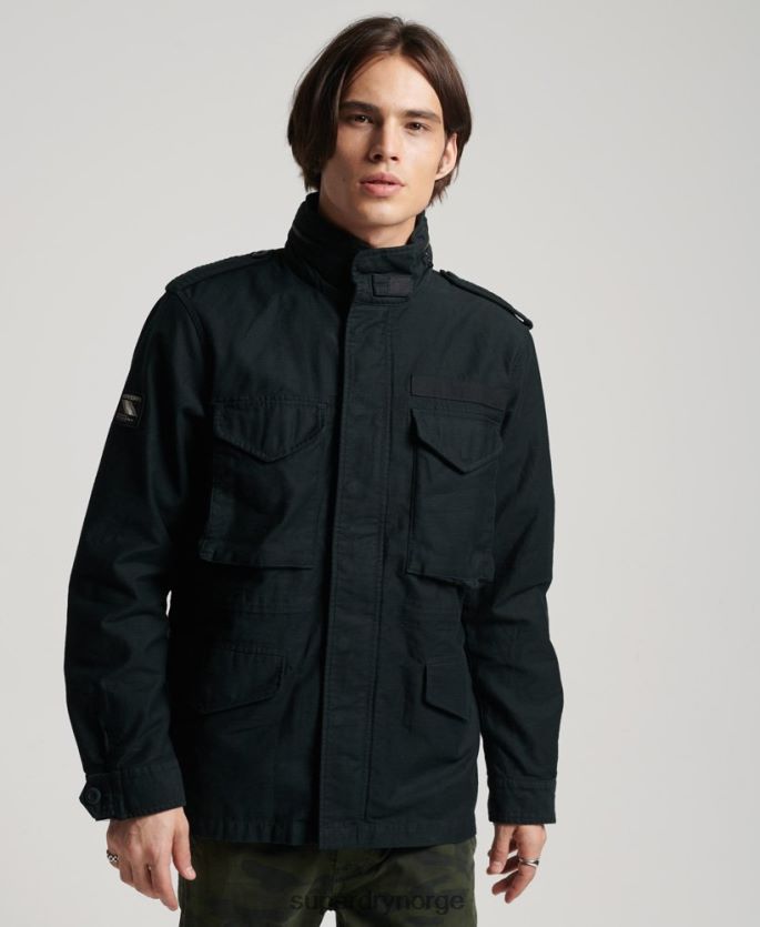 Superdry mørk grå klær 86P46D947 vintage m65 militærjakke menn