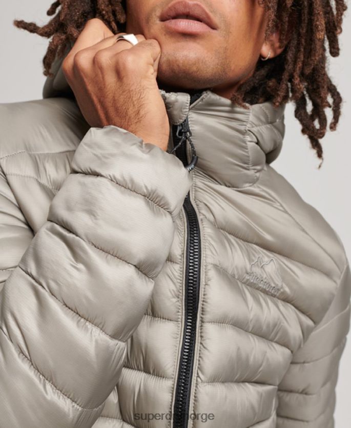 Superdry mørk grå klær 86P46D949 lett polstret jakke menn